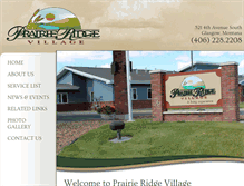 Tablet Screenshot of prairieridgevillage.com